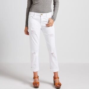 CURRENT/ELLIOTT The Fling White Jeans in Sugar Destroy, size 25